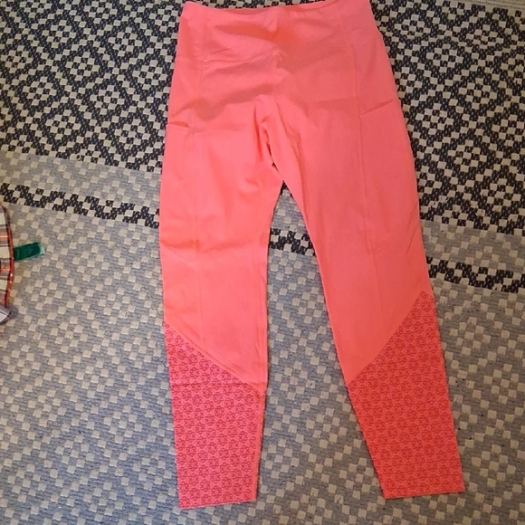 ZYIA Pants - ZYIA Coral and Patterned Womens Leggings